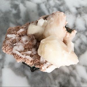 Pink Stilbite decorative mineral
